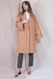 Over Size Camel Coat