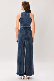 COOL STRUCTURE DENIM JUMPSUIT