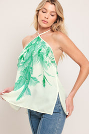 PALM SERENE WOVEN TOP