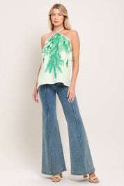 PALM SERENE WOVEN TOP