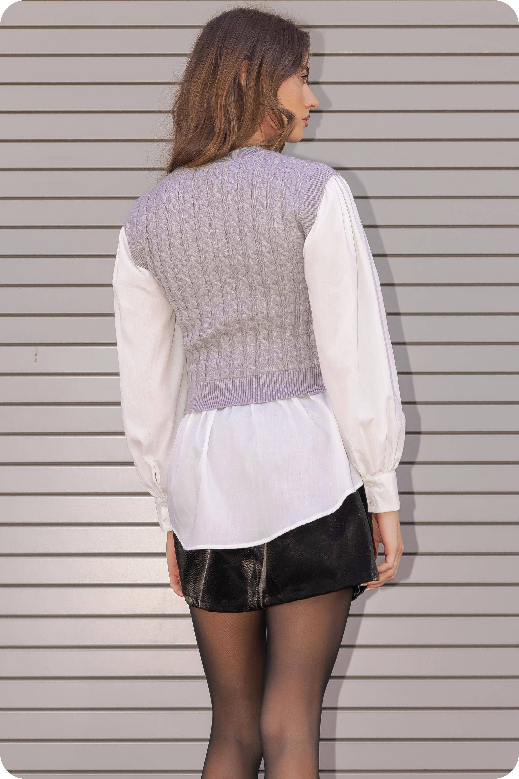Cable Knit Shirt / Top