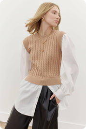 Cable Knit Shirt / Top
