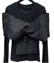 Chic Knit-Woven Tee