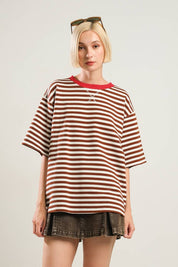 French Girl Striped Knit Top