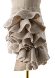 Soft Neutrals Knit Set – Jacket, Turtleneck & Skirt