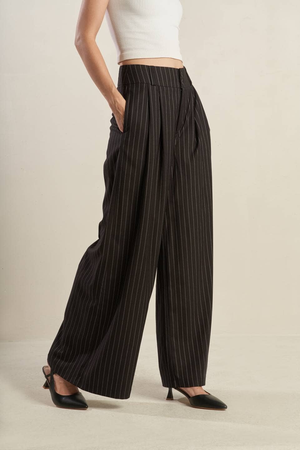 Pinstripes Woven Pants