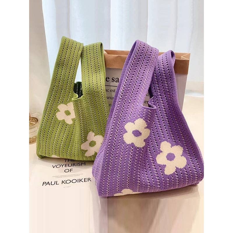Floral Printed Hollow Bags Accessories Handbags