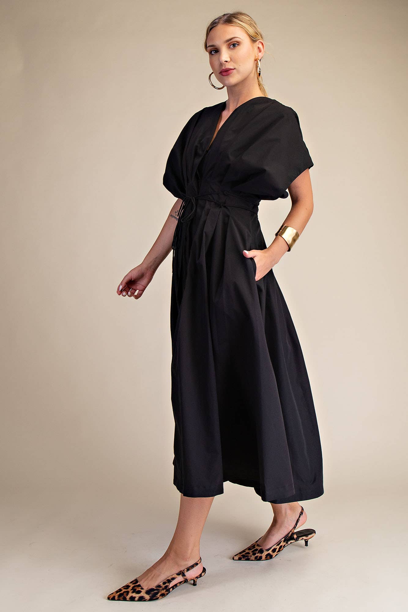 Wine Me Pleated Midi Dress