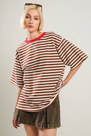 French Girl Striped Knit Top