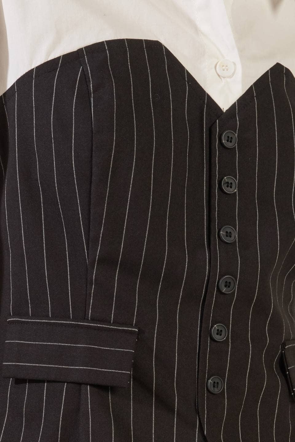 Pinstripe Top With Pants Set
