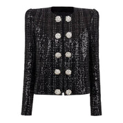 Chic Sequin Diamond Jacket
