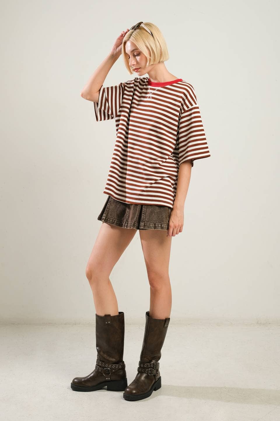French Girl Striped Knit Top