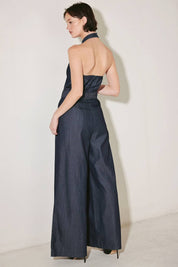 A solid woven jumpsuit - FP2105