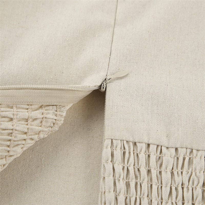 Strapless Linen Maxi Dress