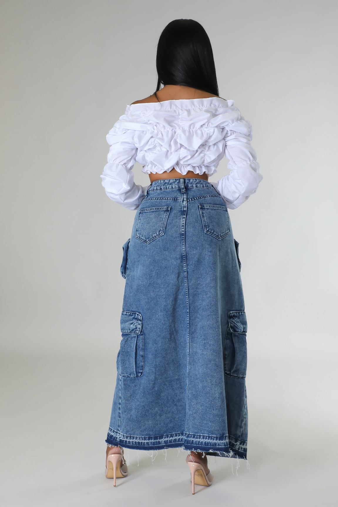 Diggin’ On You Denim Maxi Skirt