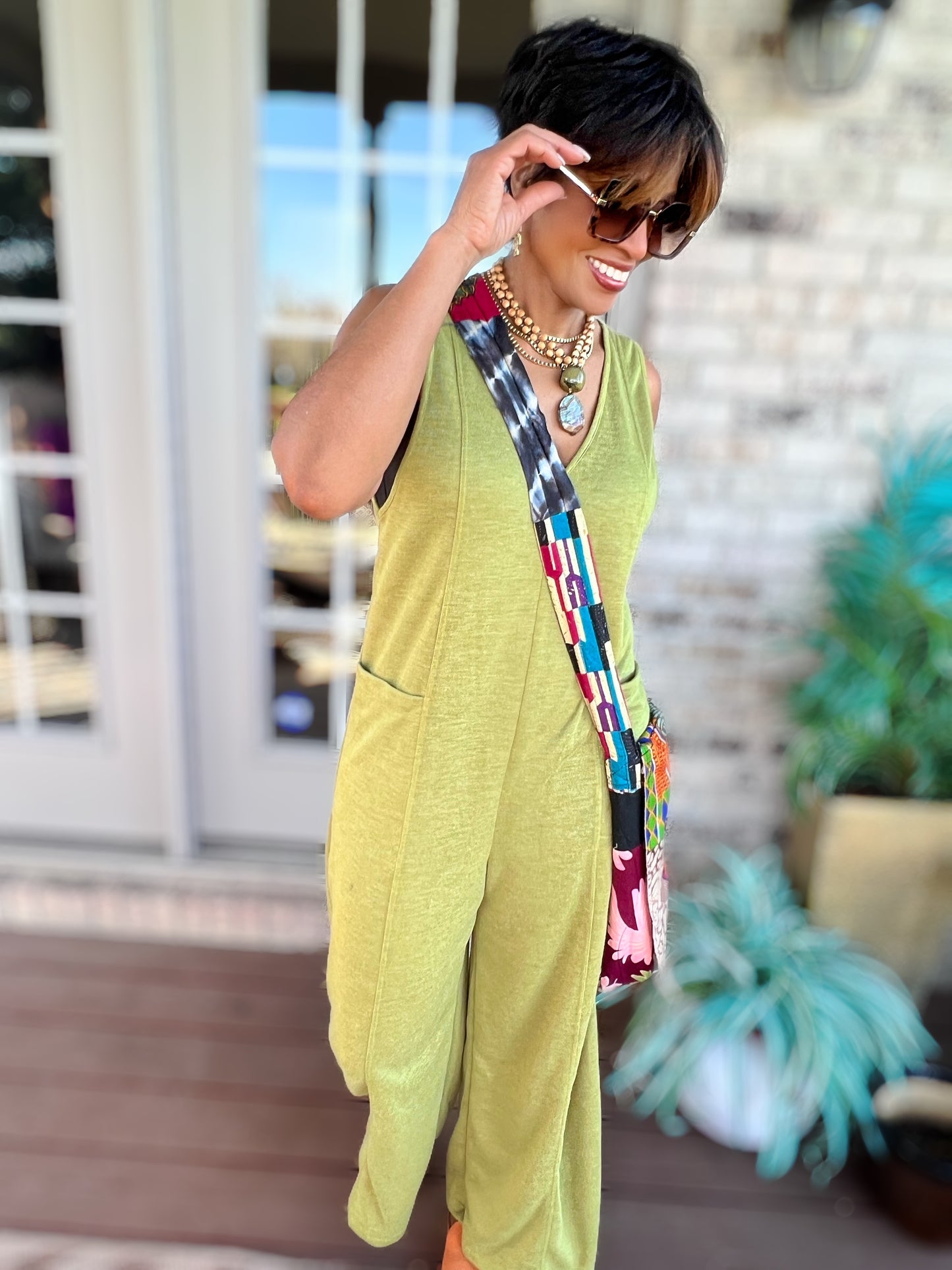 Rare Feelings Kiwi Jumpsuit