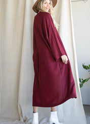 Burgundy Cardigan