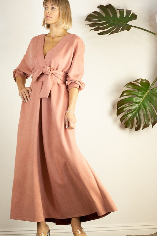 Monroe Suede Midi Dress