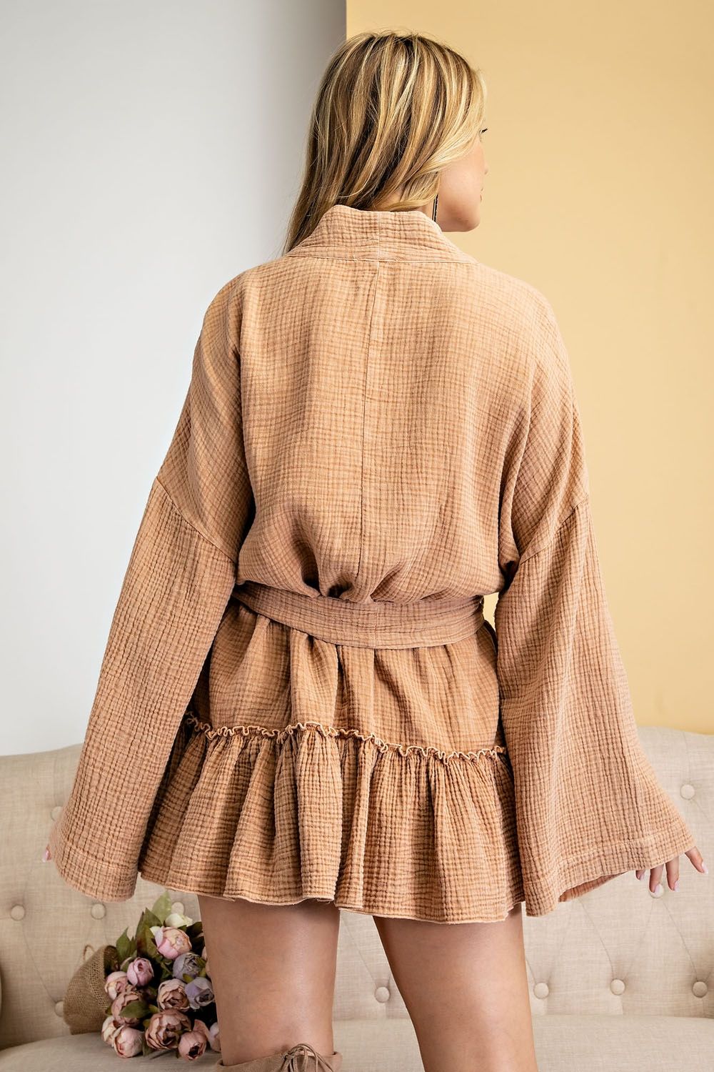 Cinnamon Twist Self Tie Jacket