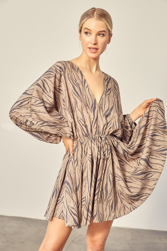 Caleigh Print Mini Dress