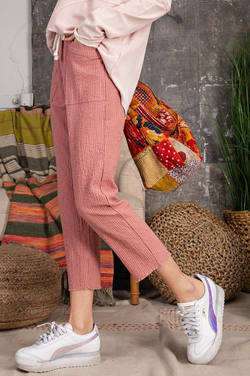 Candy Girl Striped Linen Pants