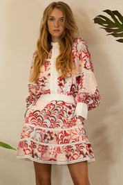 Posh Print Skirt Set