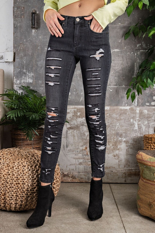 A Little Love  Black Denim Jeans