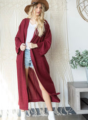 Burgundy Cardigan