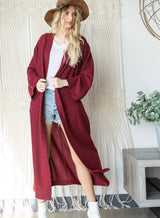 Burgundy Cardigan