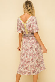 Leah Boho Print Dress