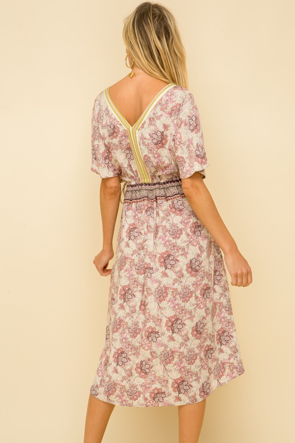 Leah Boho Print Dress