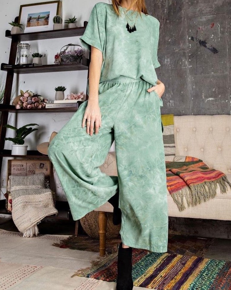 Say It With Sage Pants Set