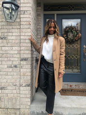 Black Leather Crop Pants