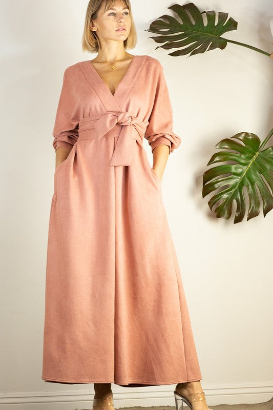 Monroe Suede Midi Dress