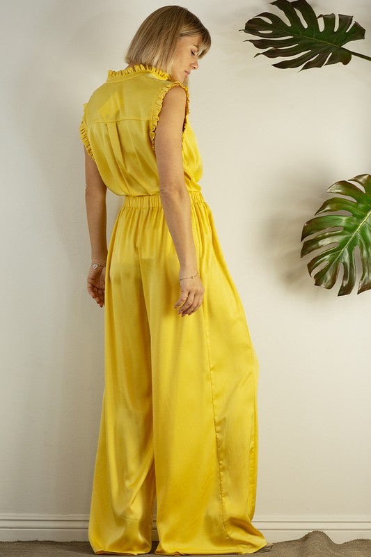 Honey Babe Satin Pants Set
