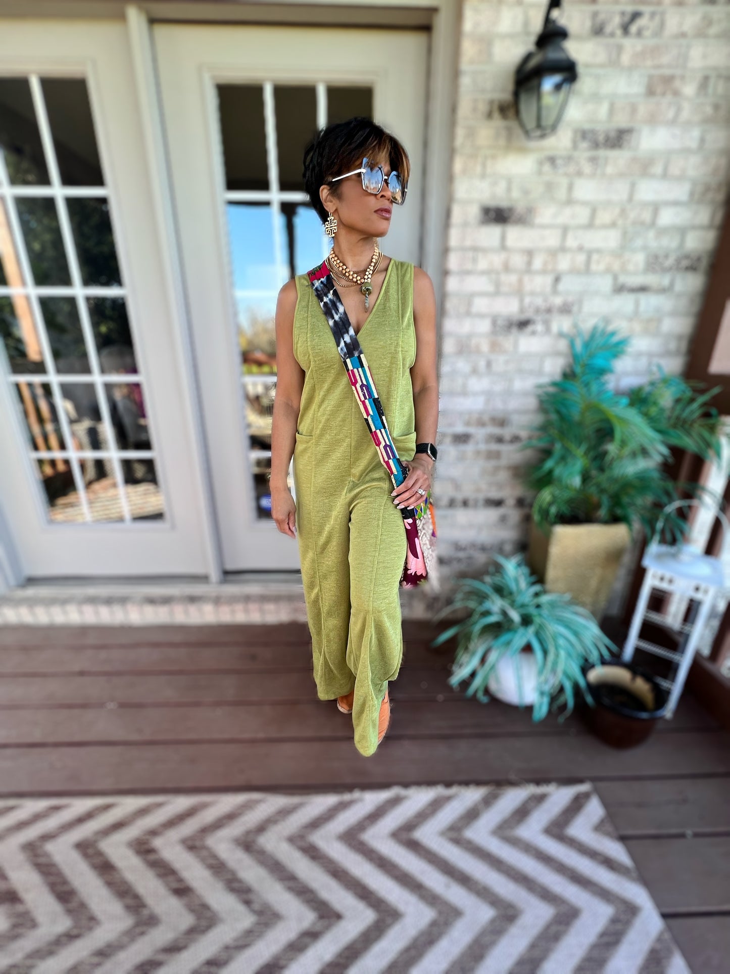 Rare Feelings Kiwi Jumpsuit