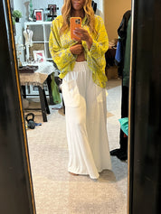 Her Wide Leg White Pants