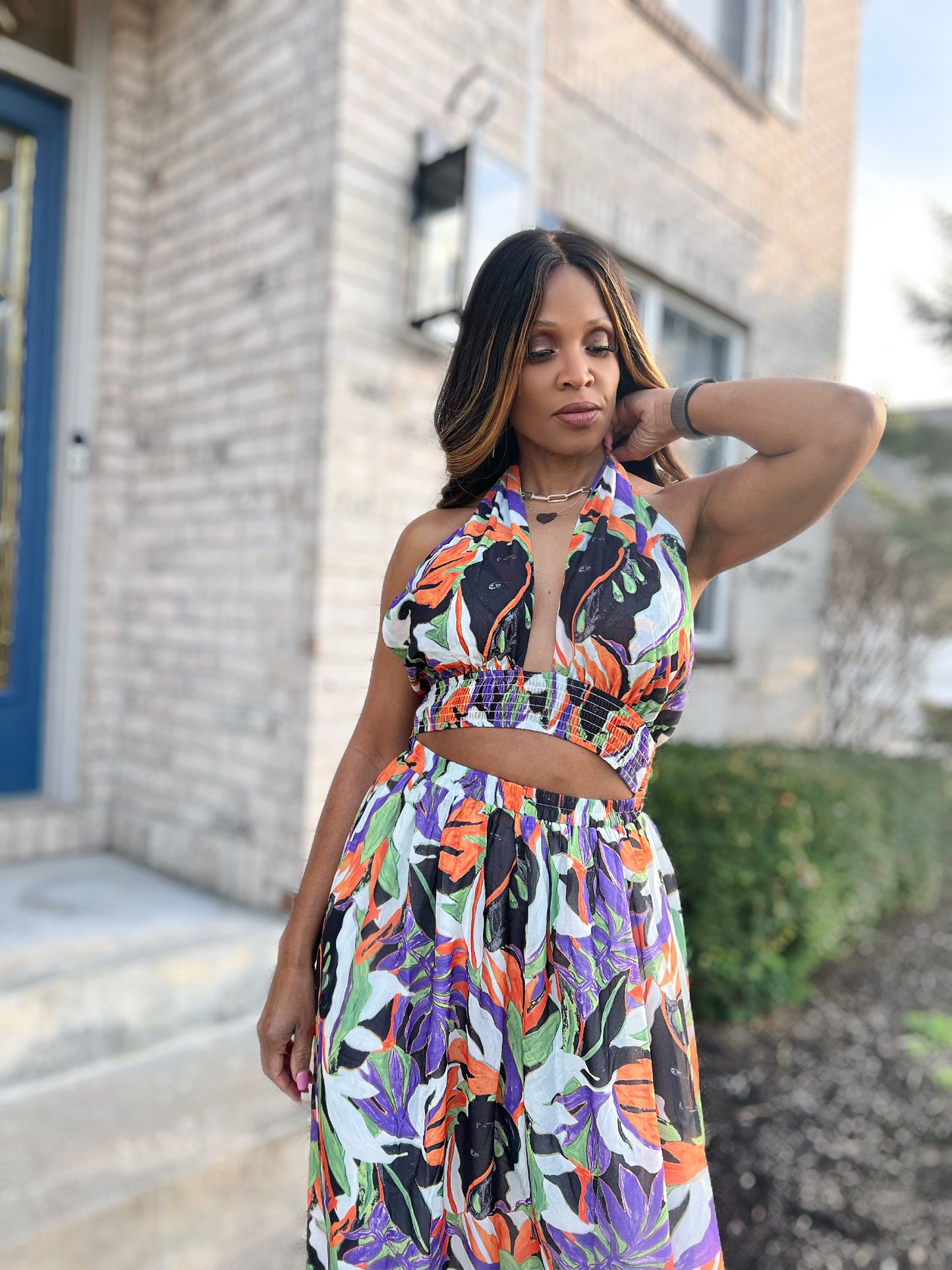 Catching Flights Tropical Dress