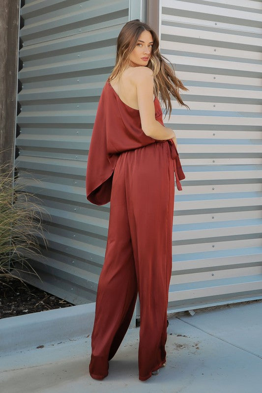 Amber Nights One ShoulderJumpsuit
