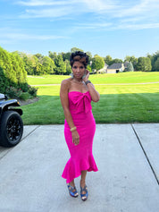 If These Curves Could Talk Pink Mermaid Dress
