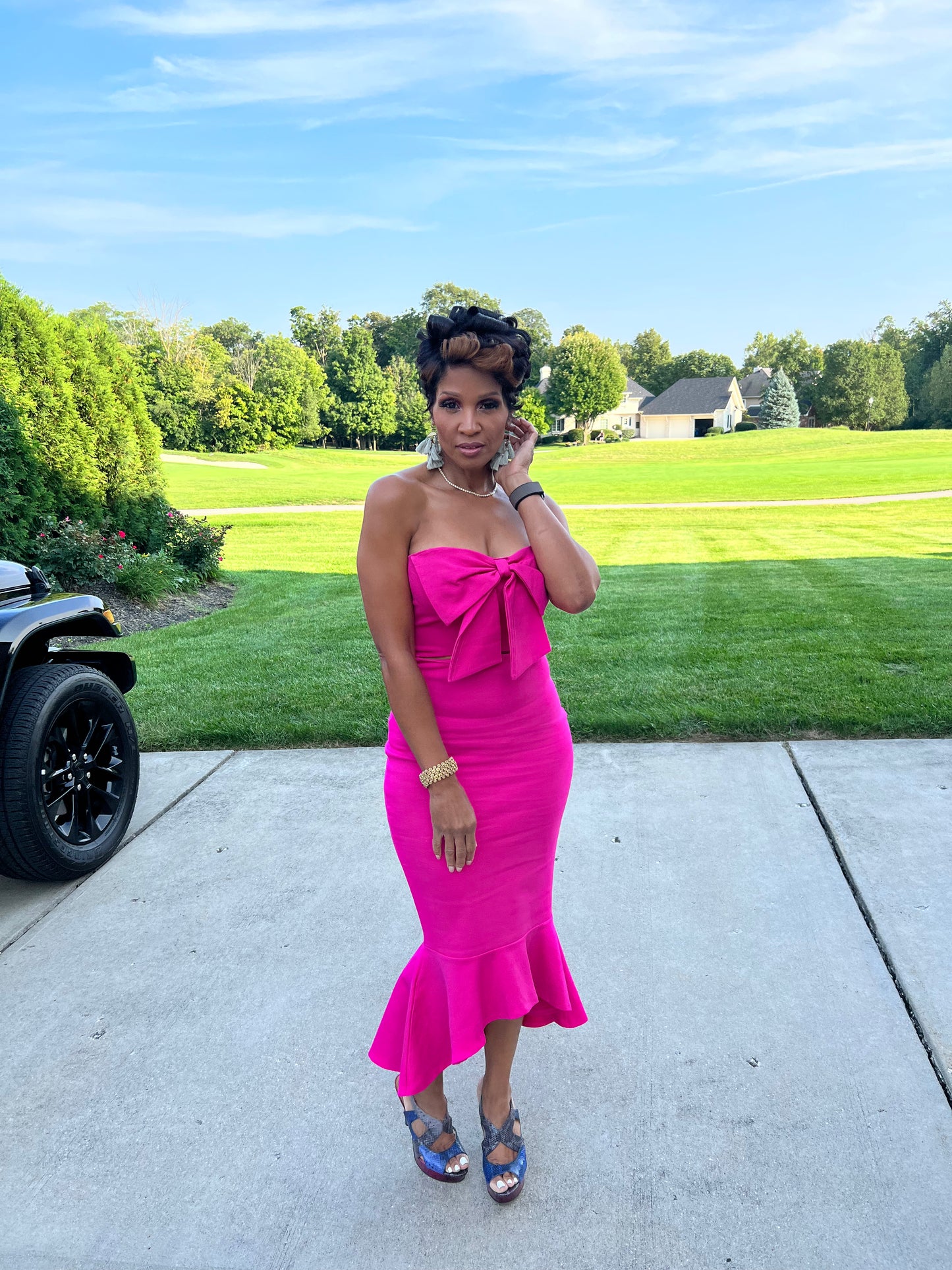If These Curves Could Talk Pink Mermaid Dress