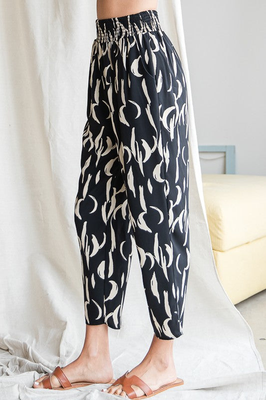 Smock waist pant